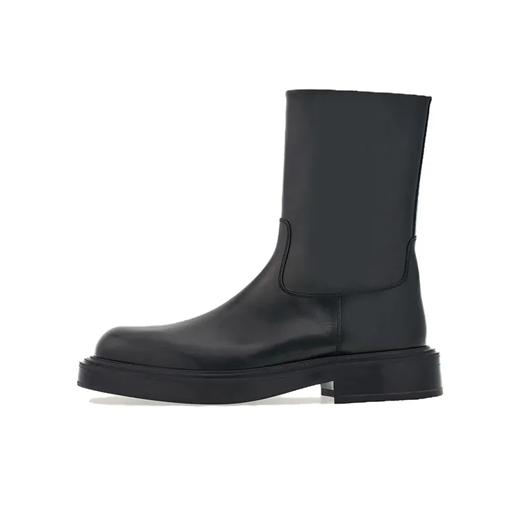 FERRAGAMO Panelled Patent-leather Ankle Boots