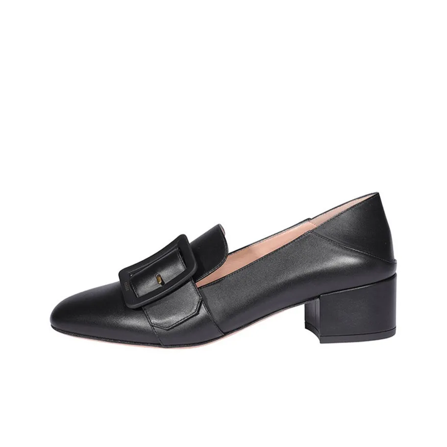 BALLY Block Heel High Heels 4cm Women's Black
