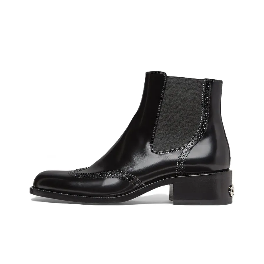 FENDI Short Chelsea Boots Men's Black