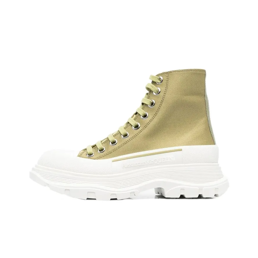 Alexander McQueen Tread Slick Boots 'Olive Green' Women's
