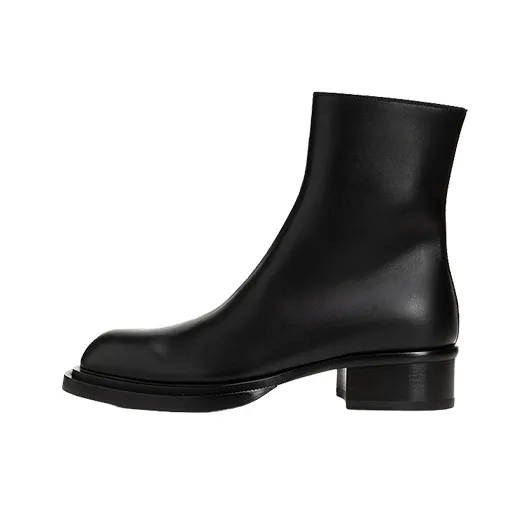 Alexander McQueen Cuban Stack Ankle Boots