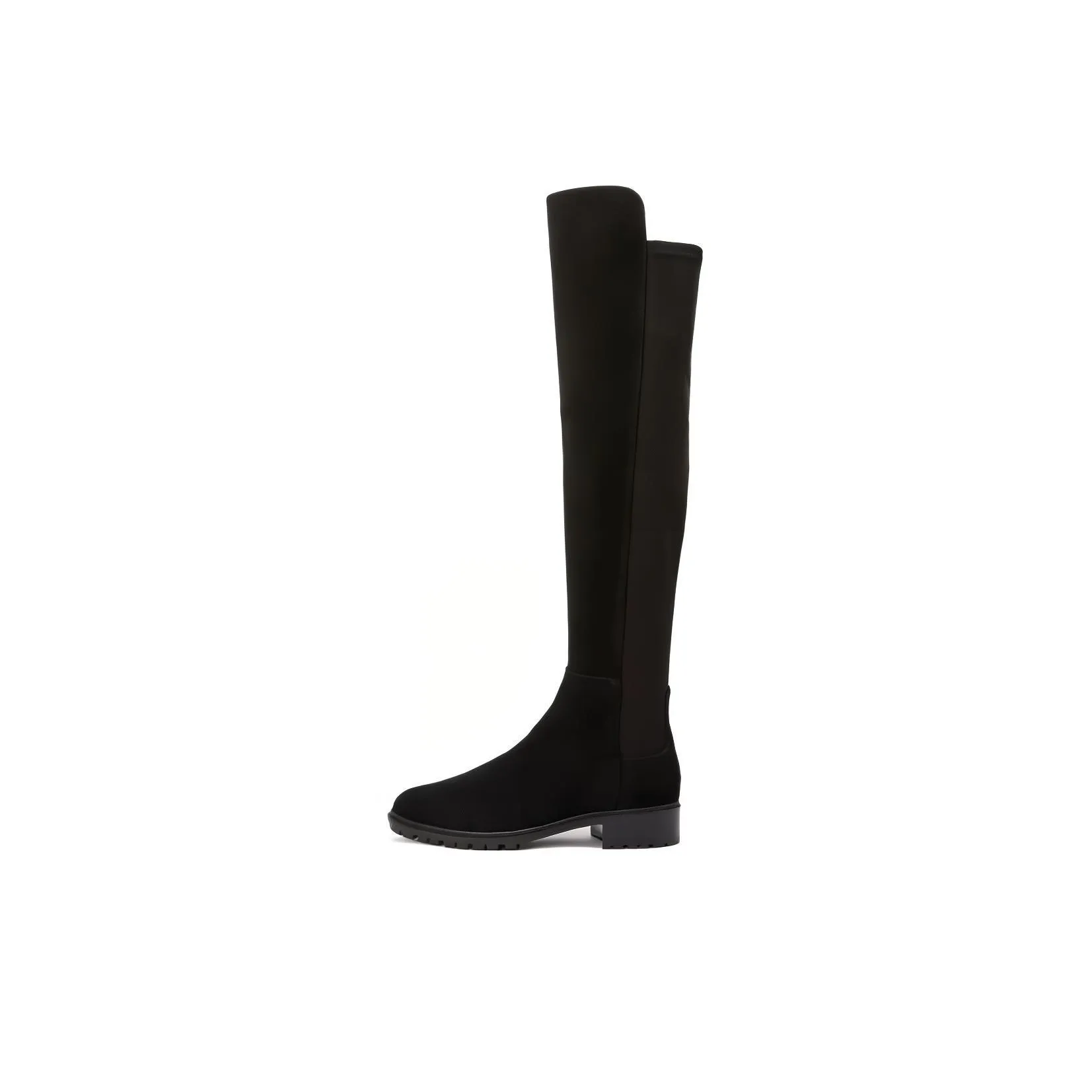 Stuart Weitzman/SW 5050 CITY Knee high wit boots 3cm Women's Black