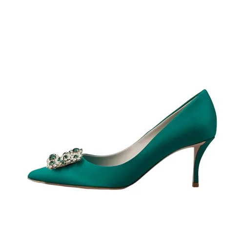 Roger Vivier Flower Strass Высокие каблуки Женские