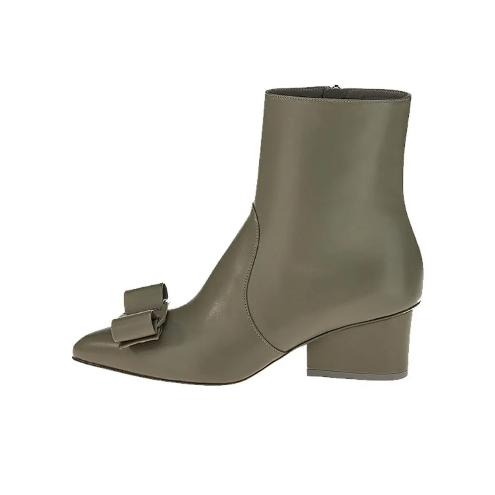 Ferragamo Viva Ankle Boots Women's Dark Gray