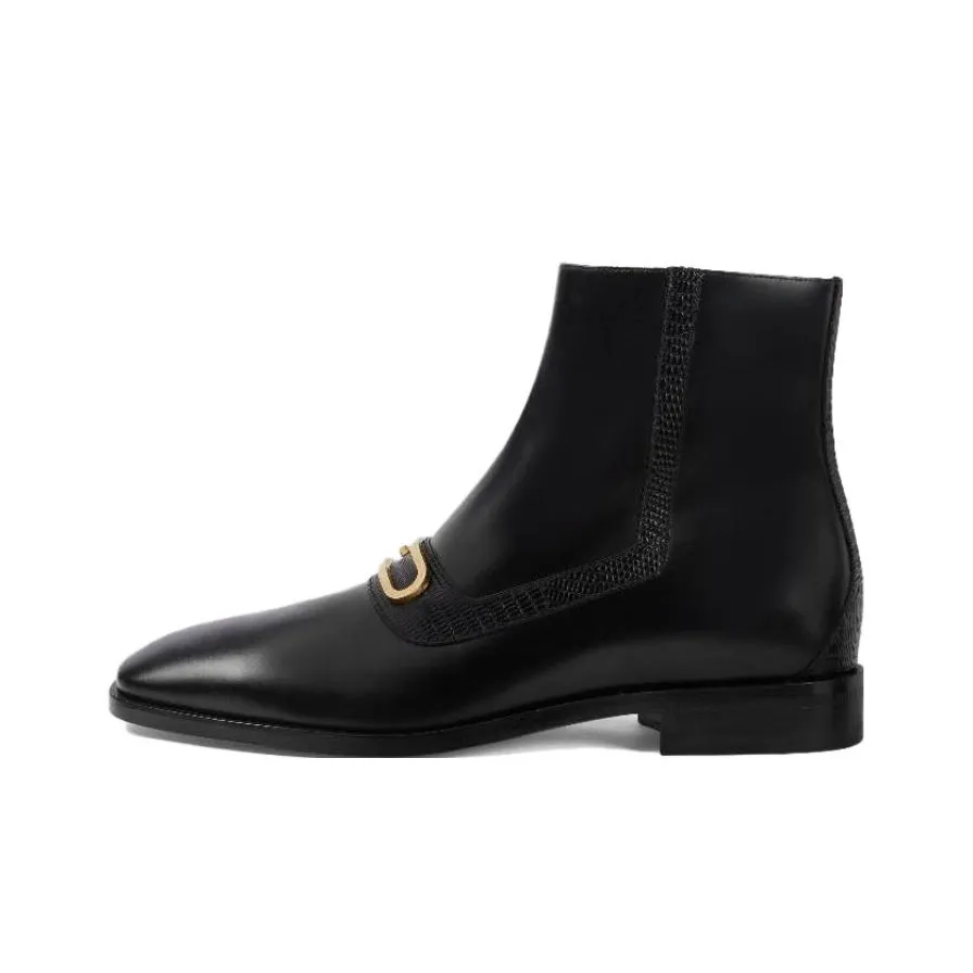 GUCCI Ankle Boots Men's Black
