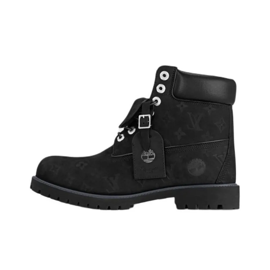 Timberland x LOUIS VUITTON Ankle Length Martin Boot Unisex Black