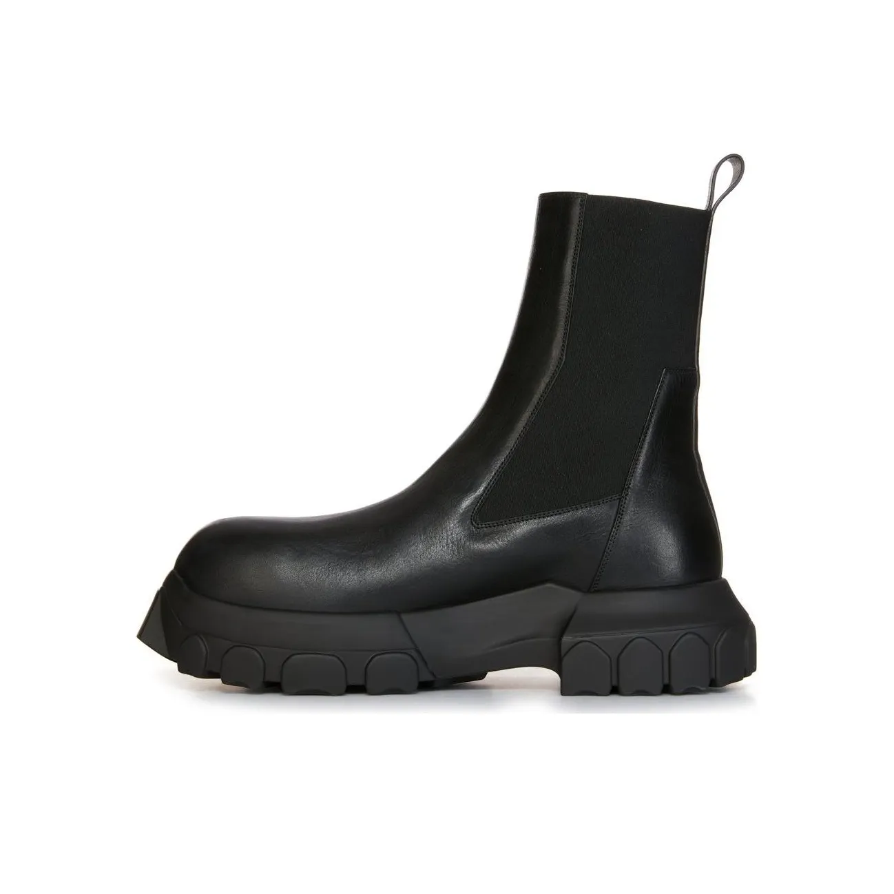 RICK OWENS Lido Beatle Bozo Tractor Boots Black