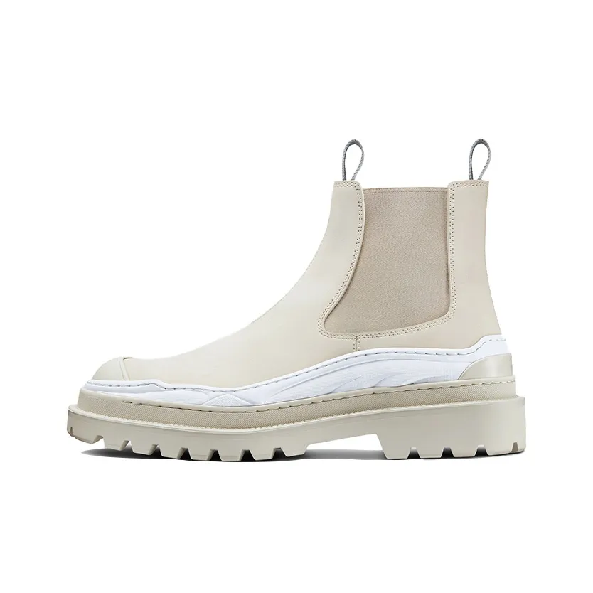 Sacai x DIOR And Sacai Chelsea Boots Men's Ecru