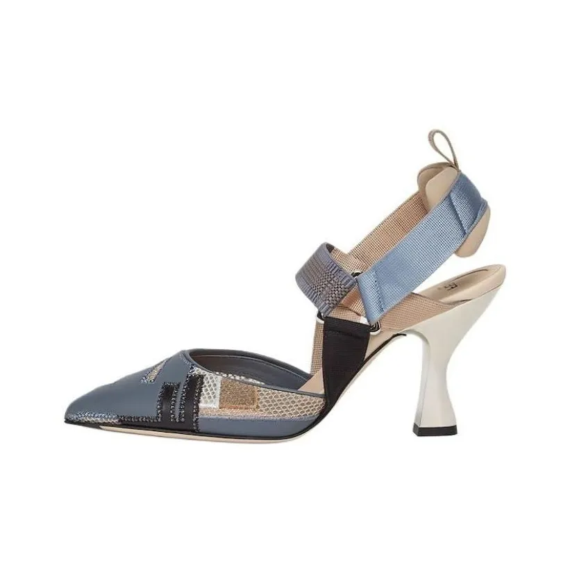 FENDI Colibrì 85mm Panelled Pumps