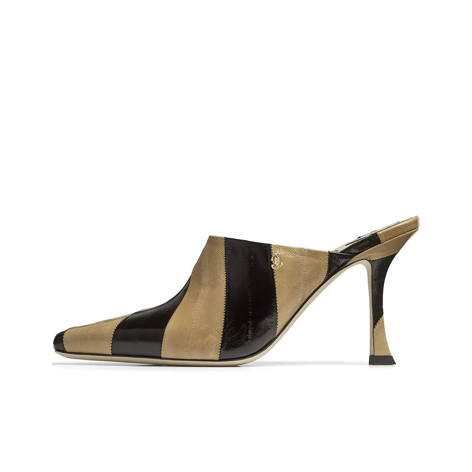 Jimmy Choo Zhou Yangjie Rya 90 High Heels 9cm Women's Black Copper