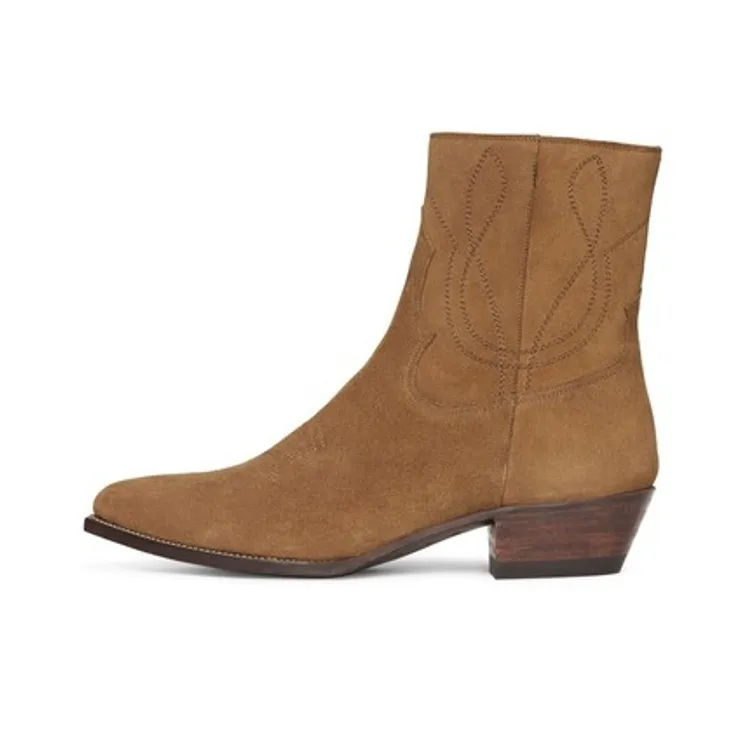CELINE Zipped Western Boot Havana