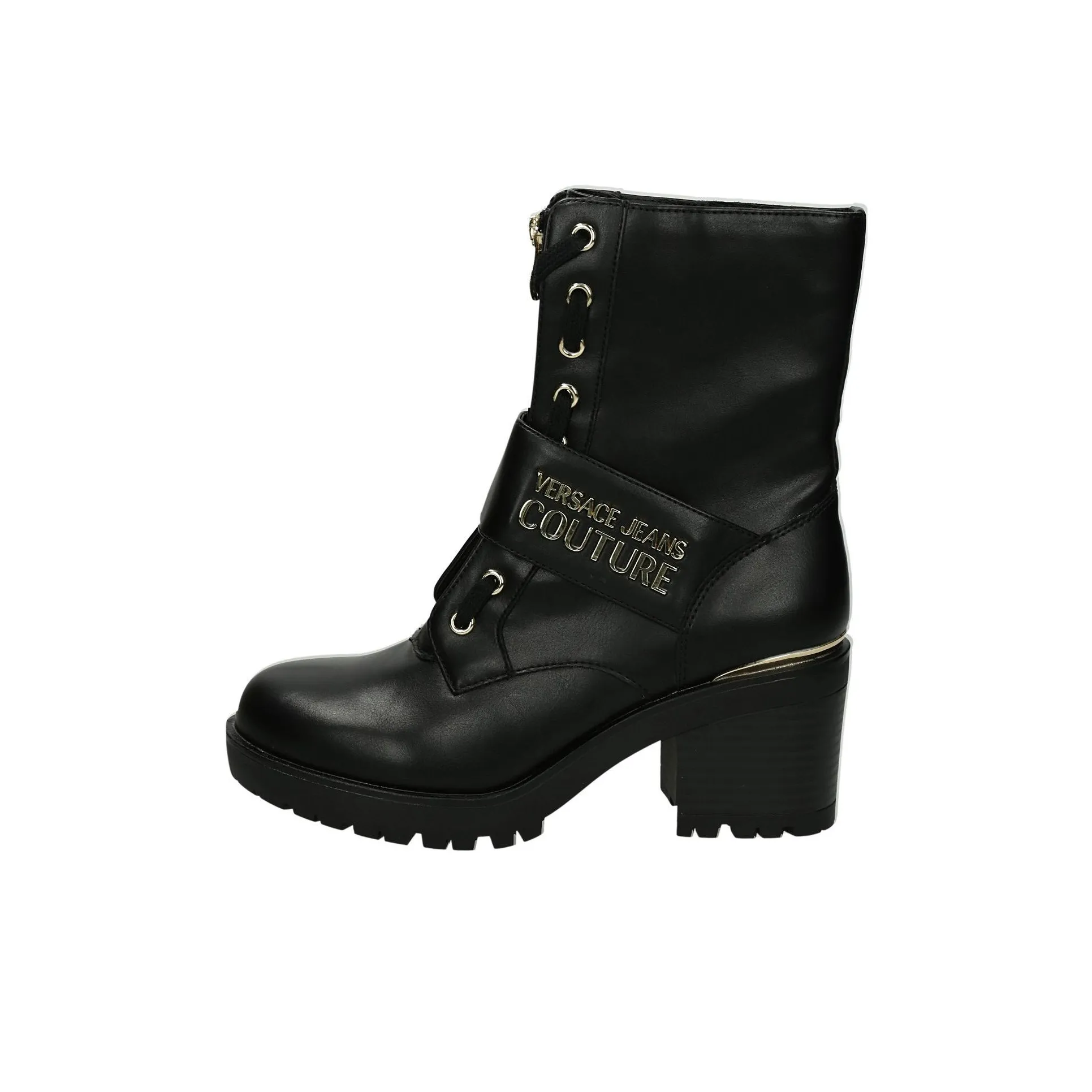 VERSACE JEANS Couture Logo-plaque Lace-up Boots