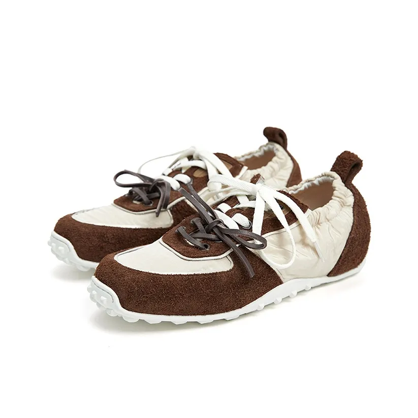 Marie Claire Slip-resistant Abrasion-resistant Низкий топ Casual Женский Fruitwood Абрикос + Коричневый