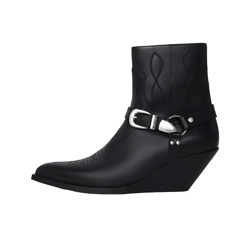 CELINE Ankle Boots Men's Black