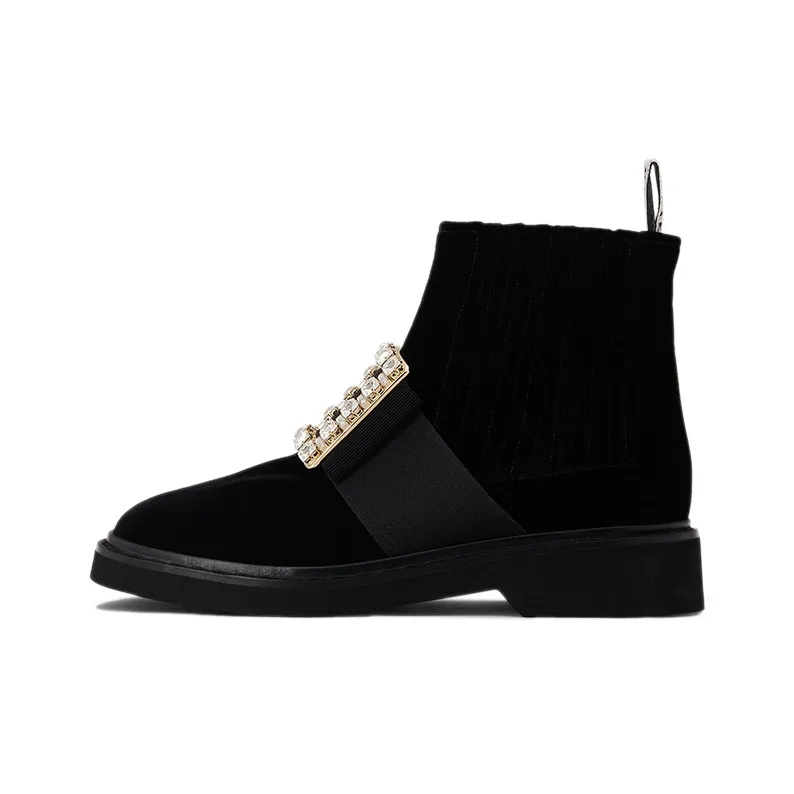 Roger Vivier Viv' Rangers Chelsea Boots Women's Black