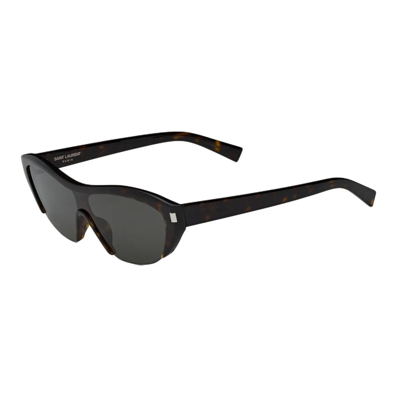 SAINT LAURENT Plastic Acetate Irregular Shape Sunglasses Unisex Medium Havana