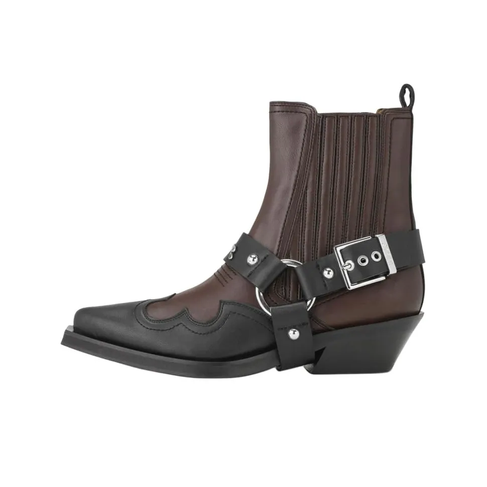 GANNI Low Cut Western Chelsea Boots Women's