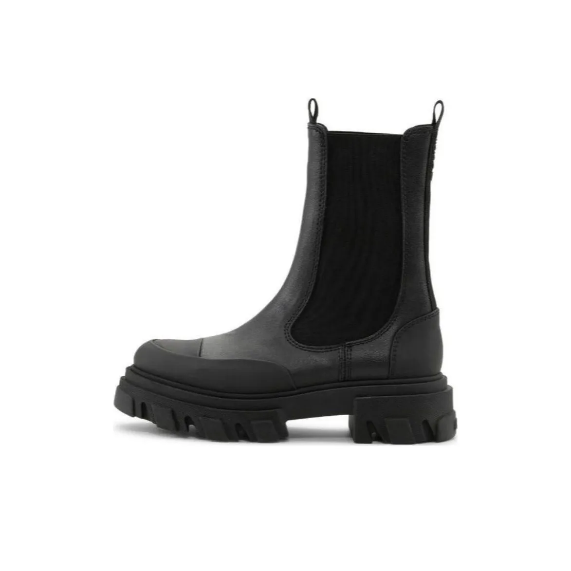 GANNI Short Chelsea Boots Unisex Black