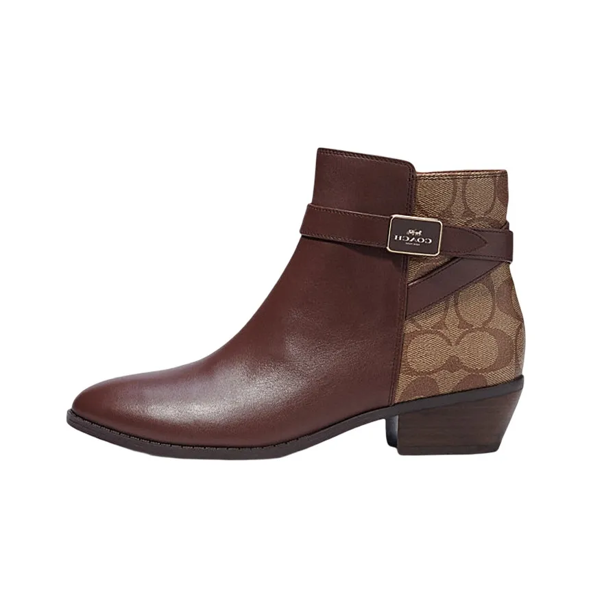 COACH Ankle Boots Women's Brown