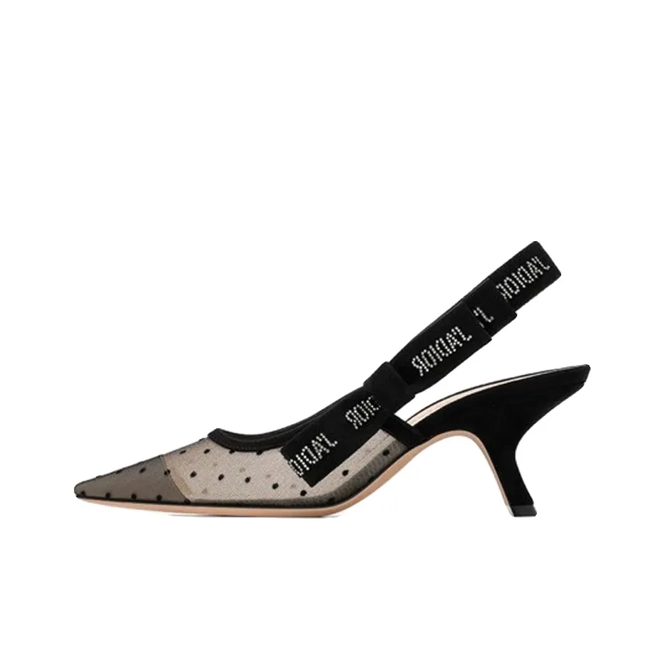 DIOR Irregular Heel High Heels Women's Nude