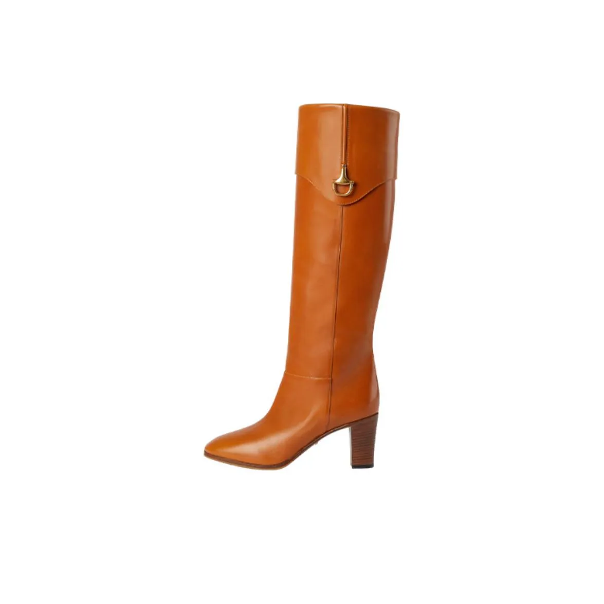 GUCCI Half Horsebit Leather Boots