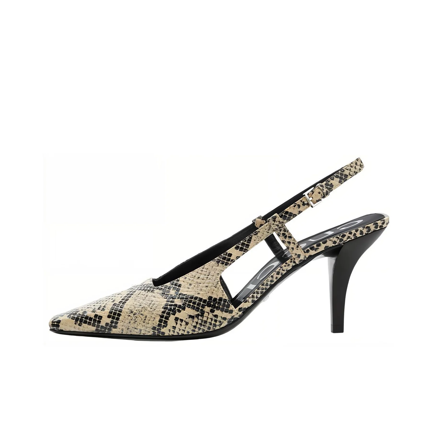 GUCCI Slim Heel High Heels Women's Python Print