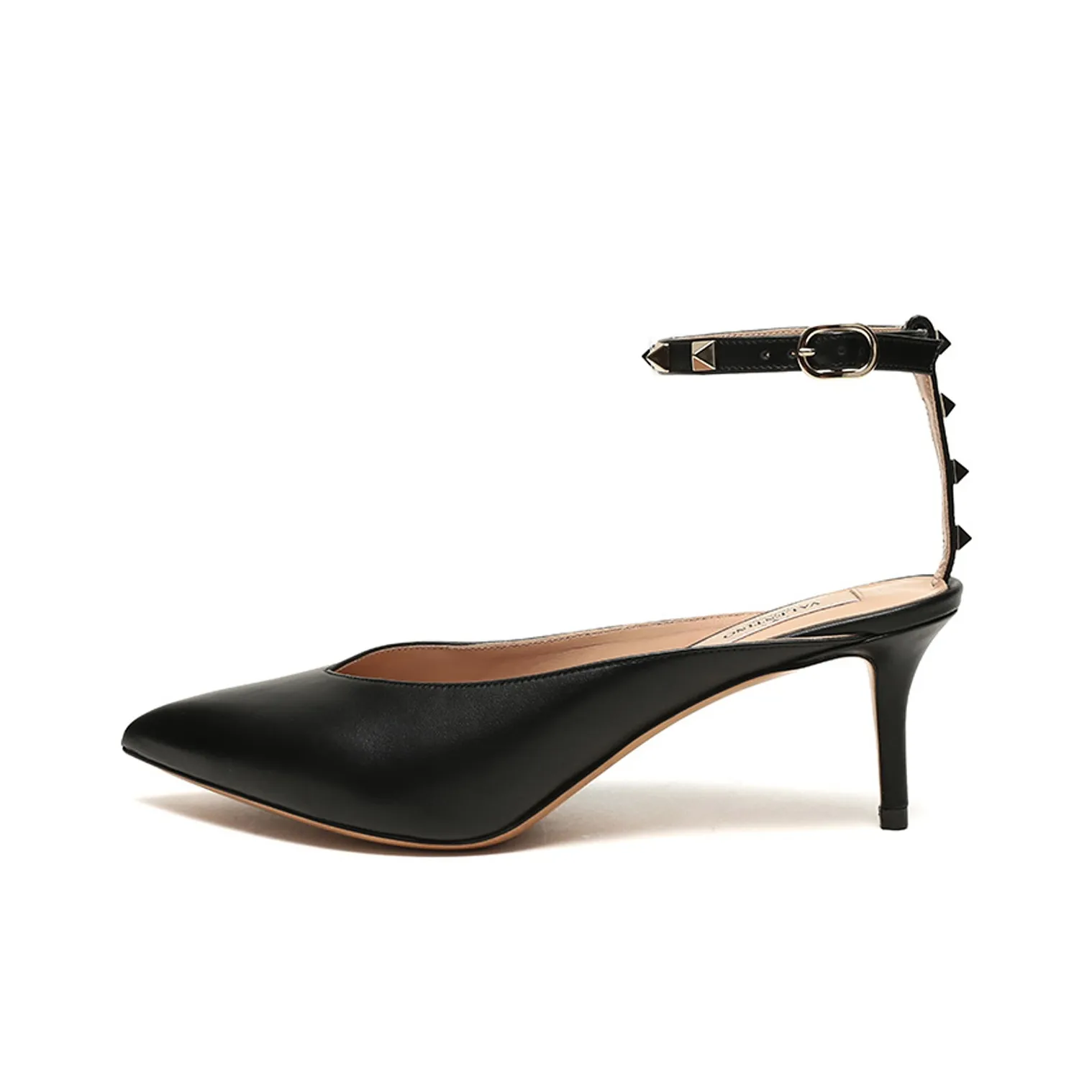 Valentino Rockstud Узкий каблук Высокие каблуки Женские Черный