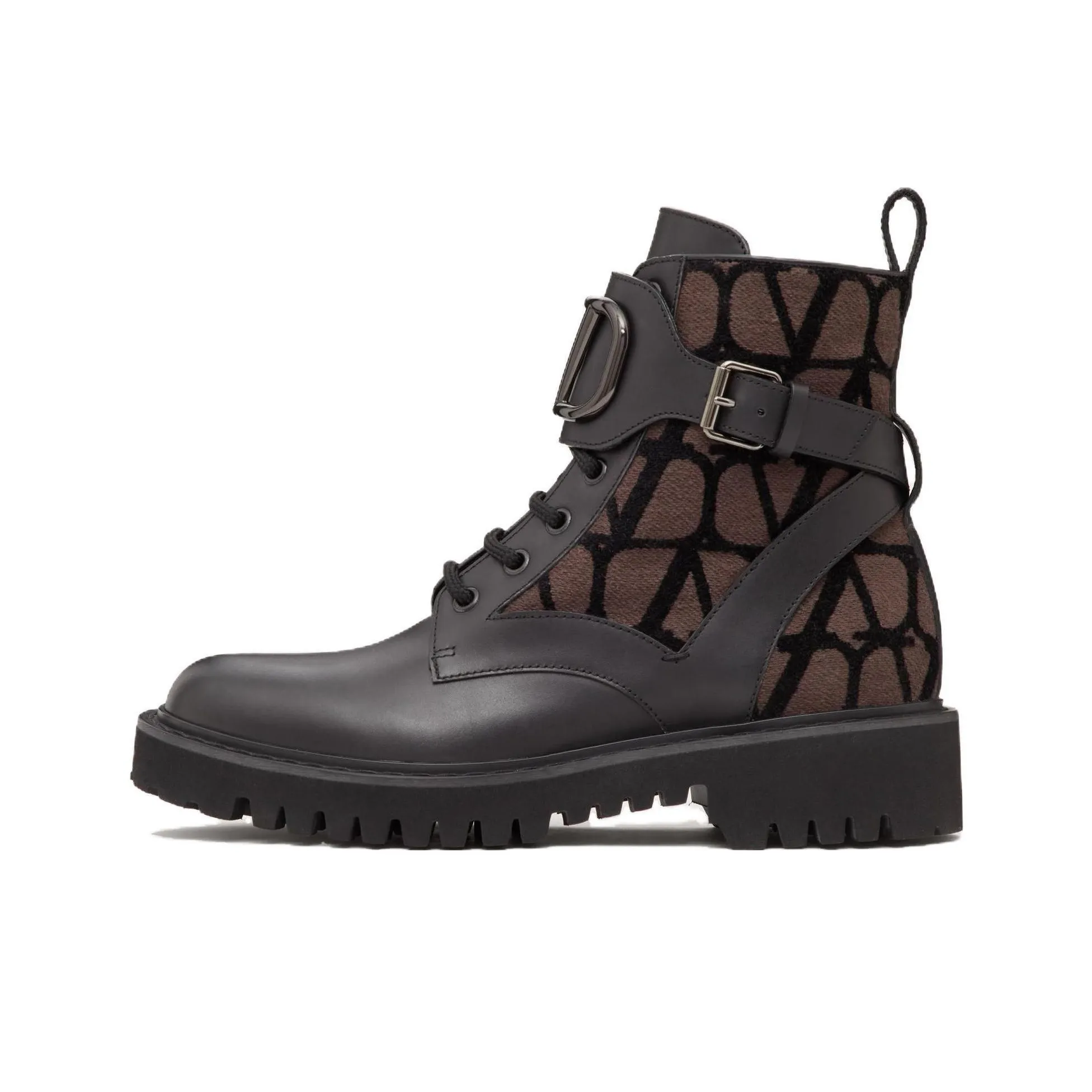 Valentino Toile Iconographe Round Toe Ankle Boots Women's