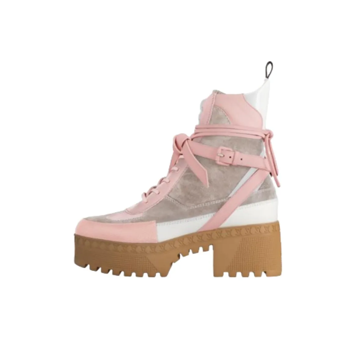LOUIS VUITTON Laureate Ankle Boots 5cm Women's Pink