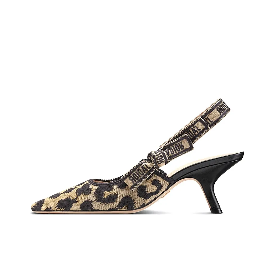 DIOR J'Adior Slim Heel High Heels 6.5cm Women's Leopard Print