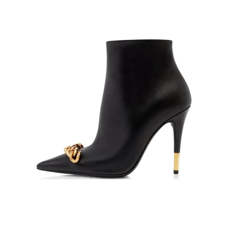 TOM FORD Iconic Chain 105mm Ankle Boots