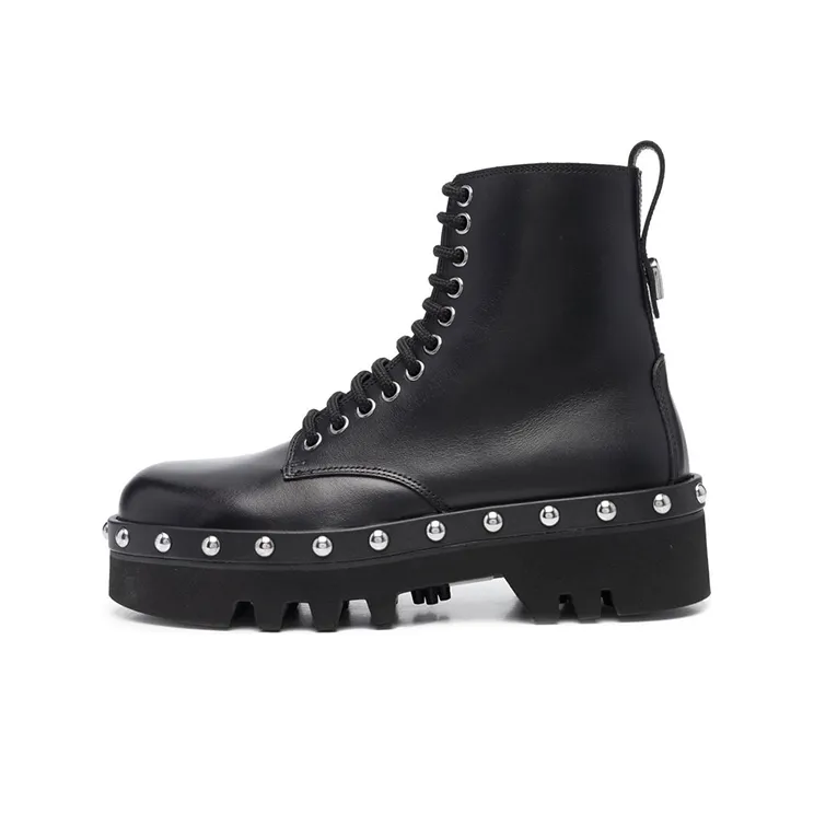 Furla Studded Lace-up Boots