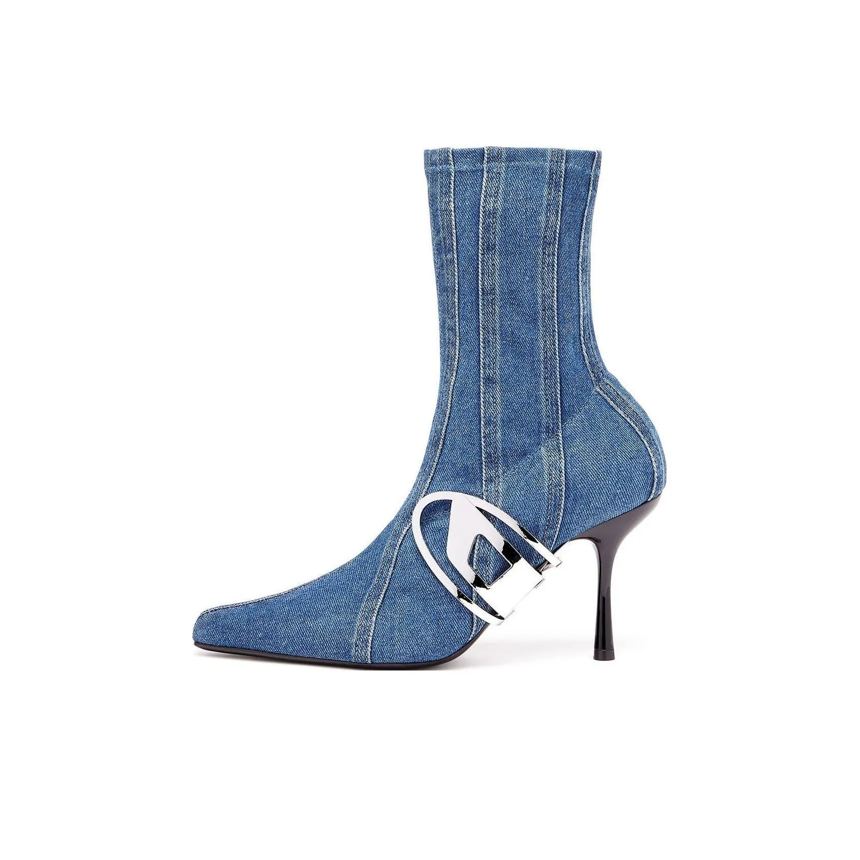 DIESEL D-Eclipse Kbt 100mm Denim Boots