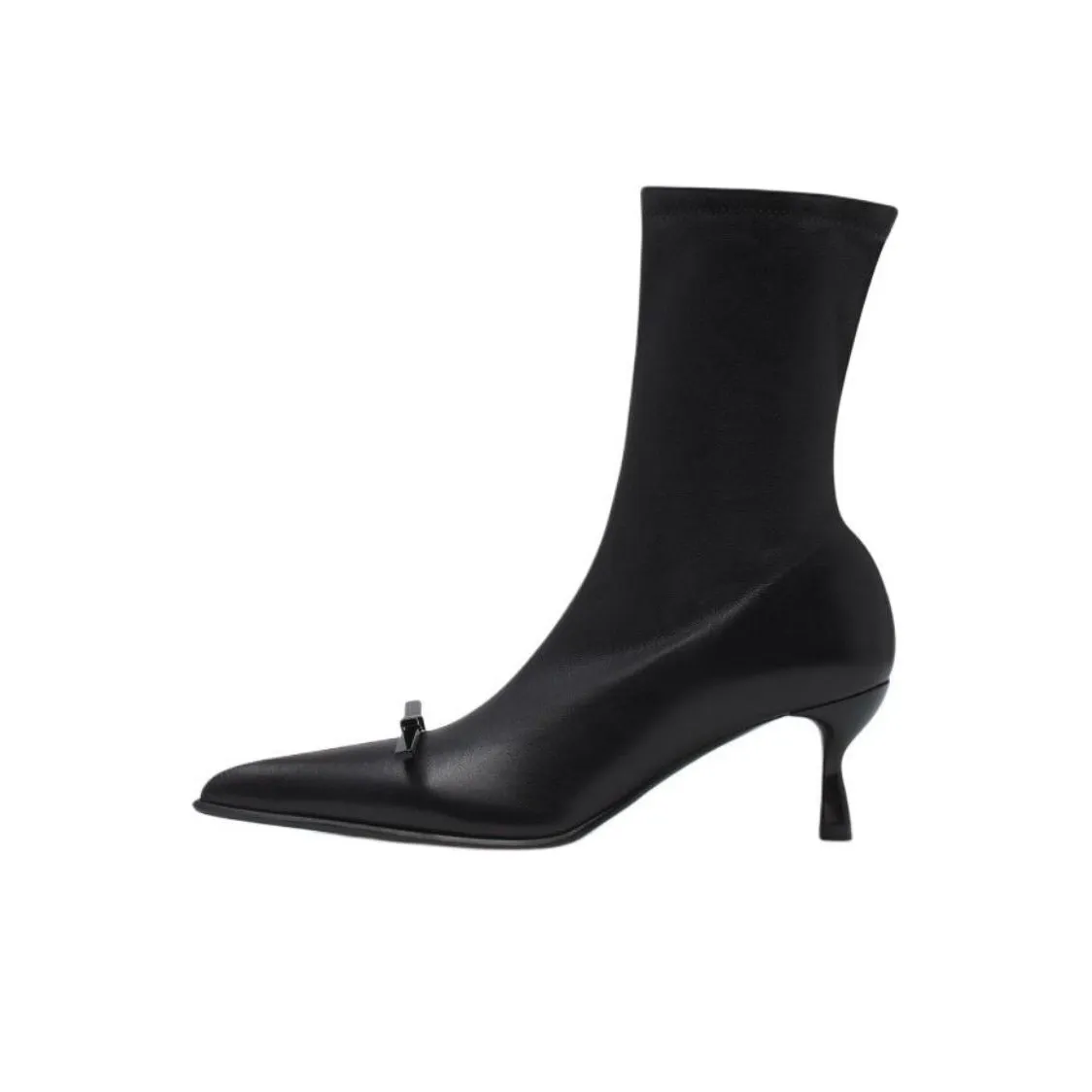 Lanvin Bow Ankle almond-toe boots Women's Black