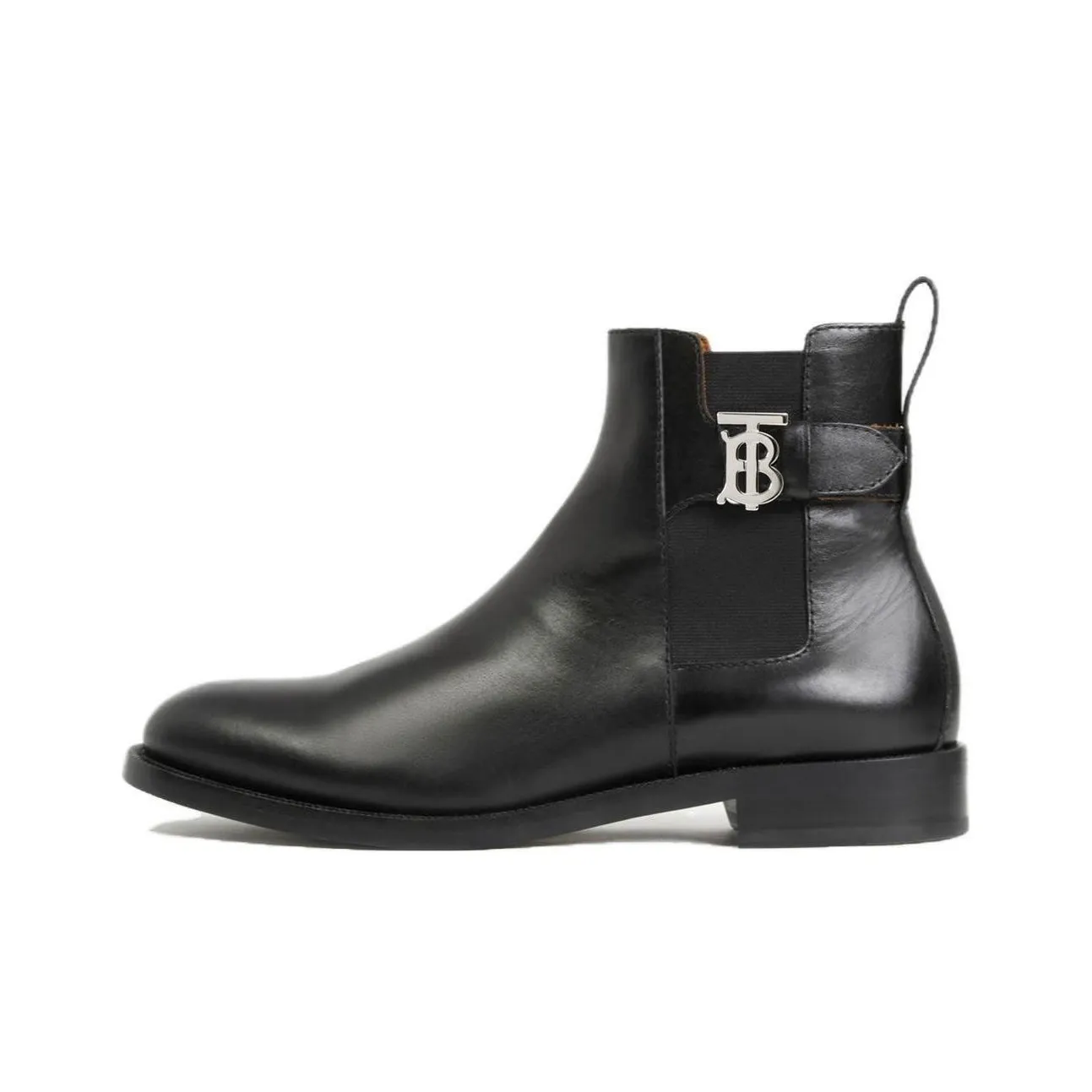 Burberry Monogram Short Chelsea Boots Men's Black