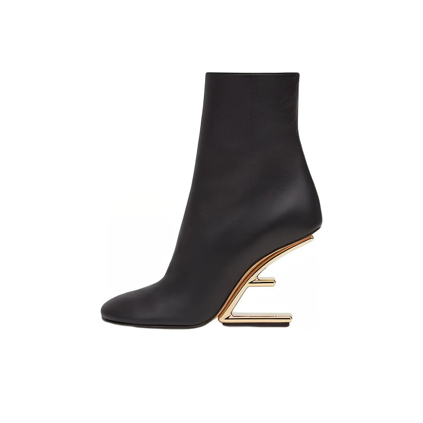 FENDI First Round Toe Ankle Boots Women's