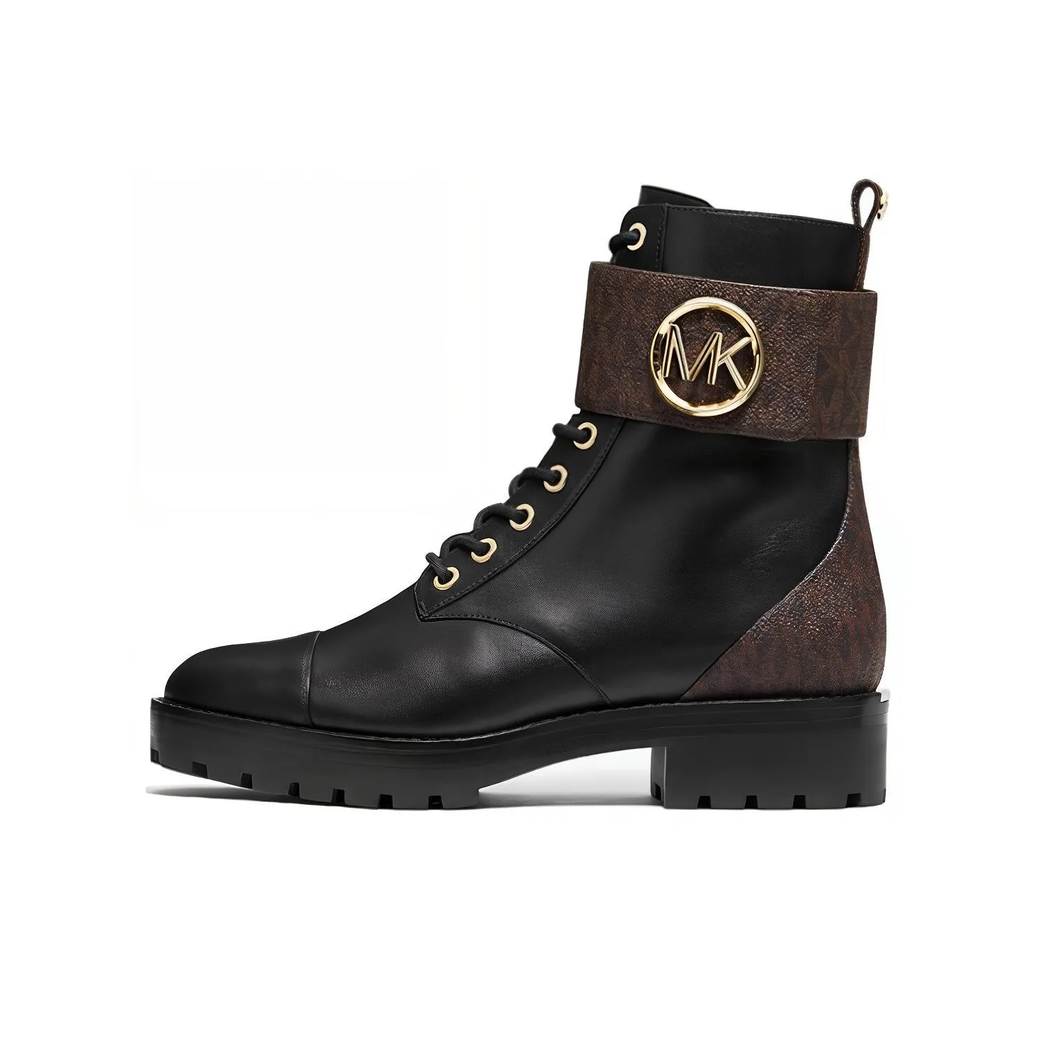 MICHAEL KORS Logo-print Combat Boots Women's