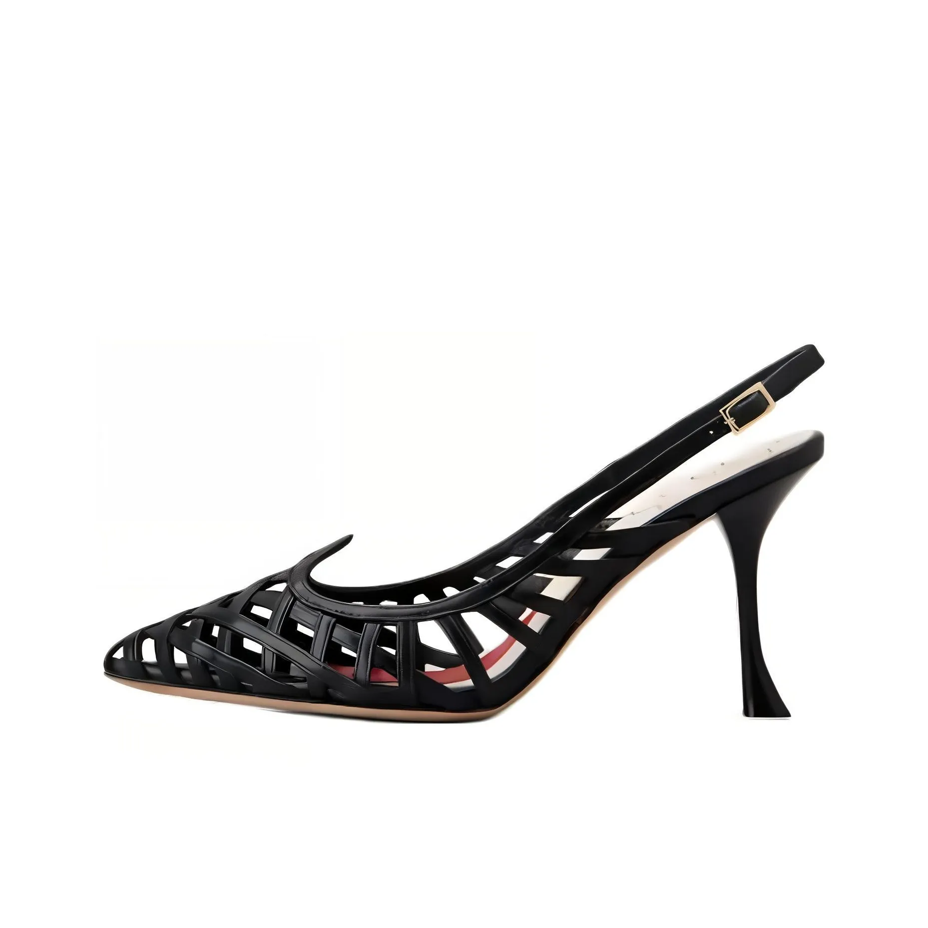 Roger Vivier Strap-detailing Leather Pumps
