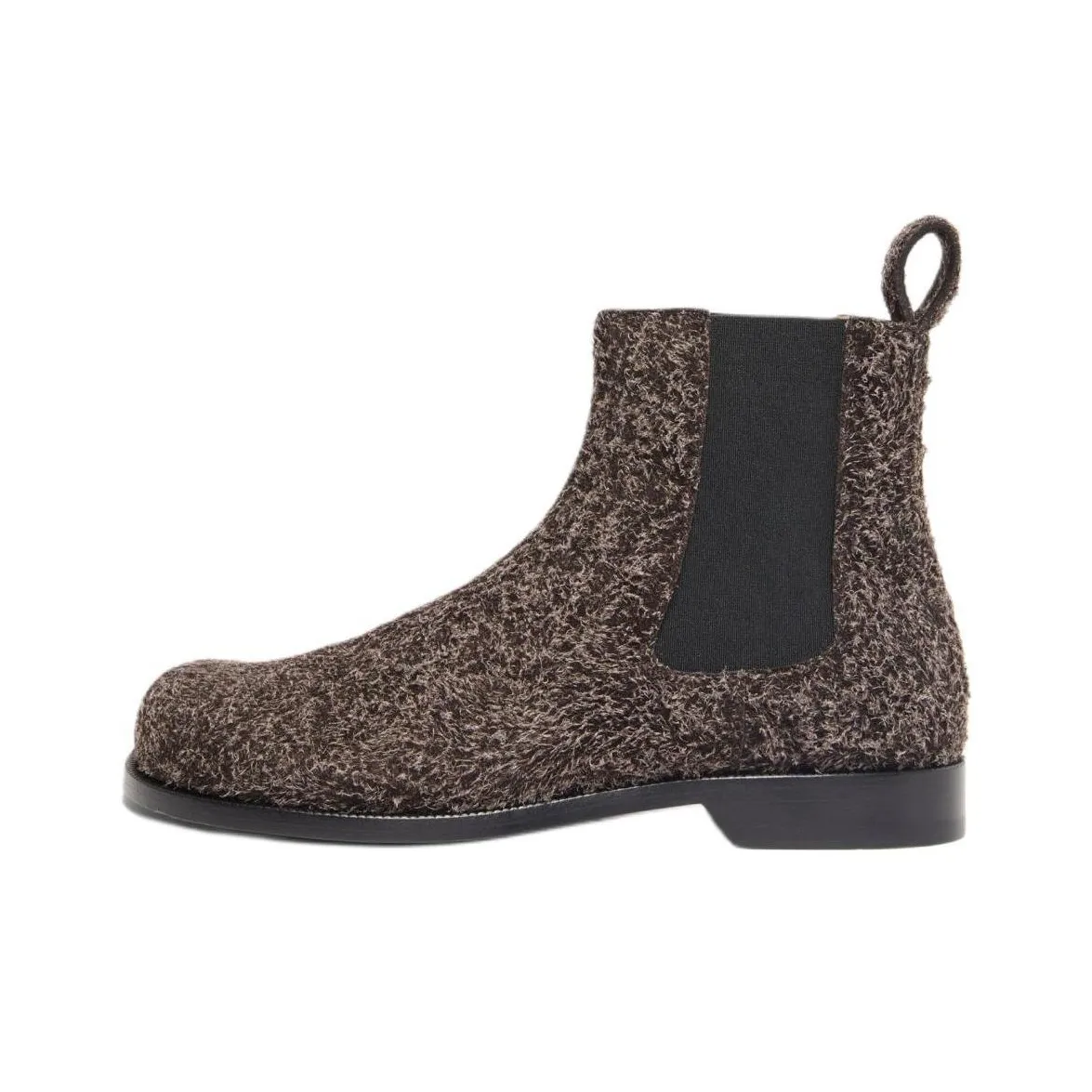 LOEWE Campo Short Chelsea Boots 3cm Men's Dark Brown