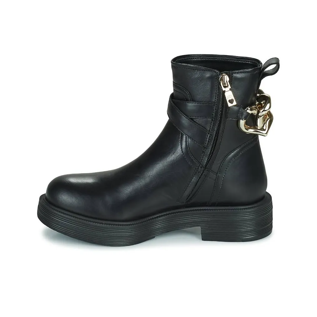LOVE MOSCHINO Heart-charm Ankle Boots