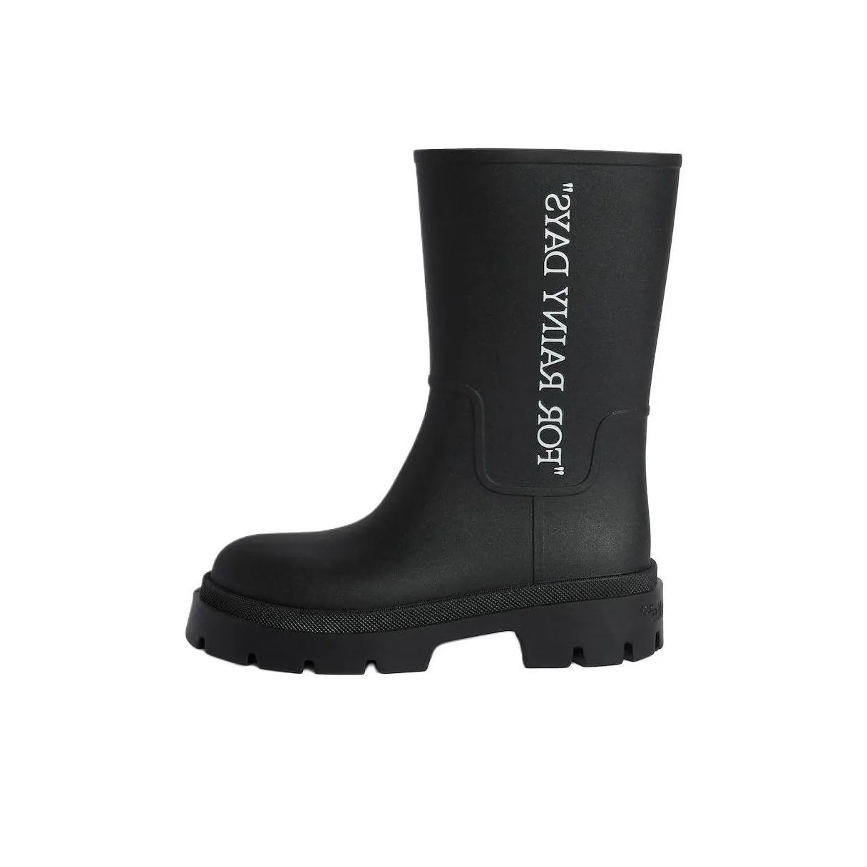 OFF WHITE Rain Boots Women's Black
