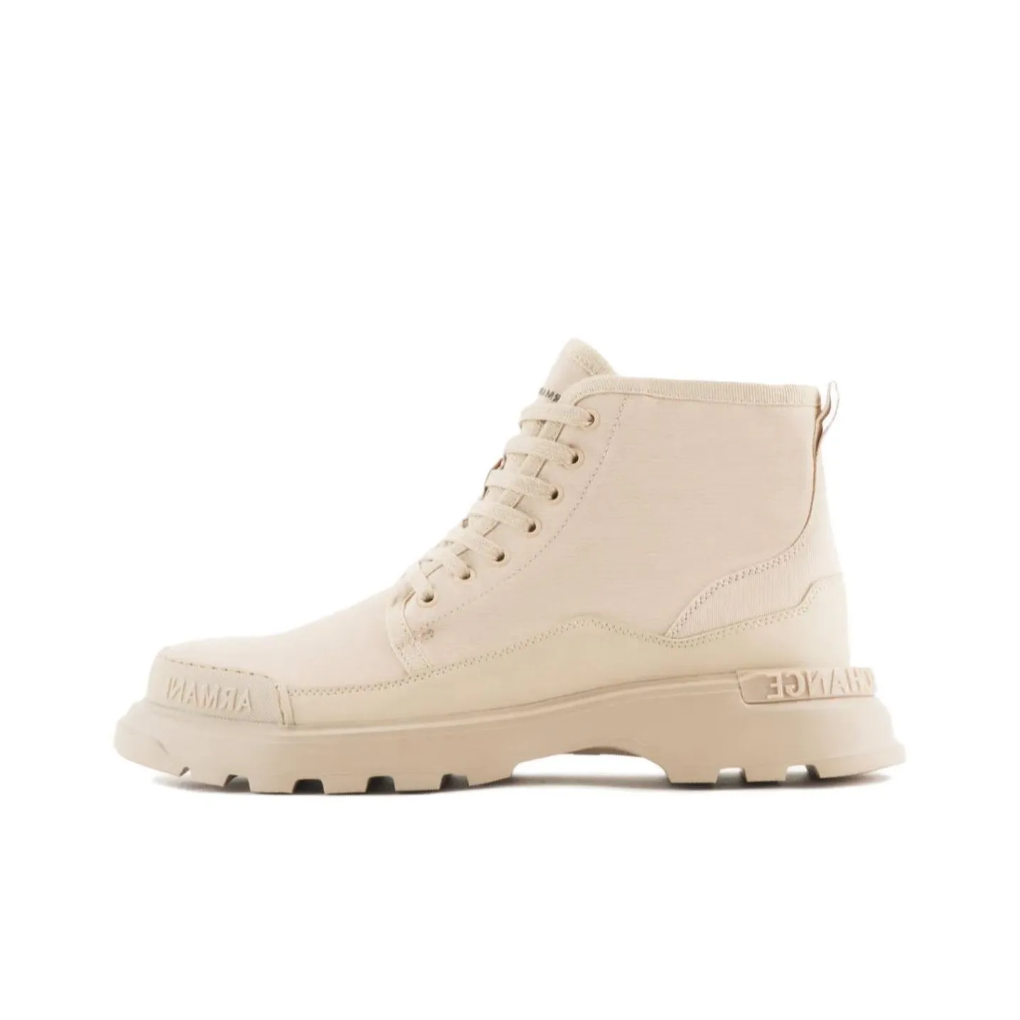 ARMANI EXCHANGE Ankle Boots Men's Ecru