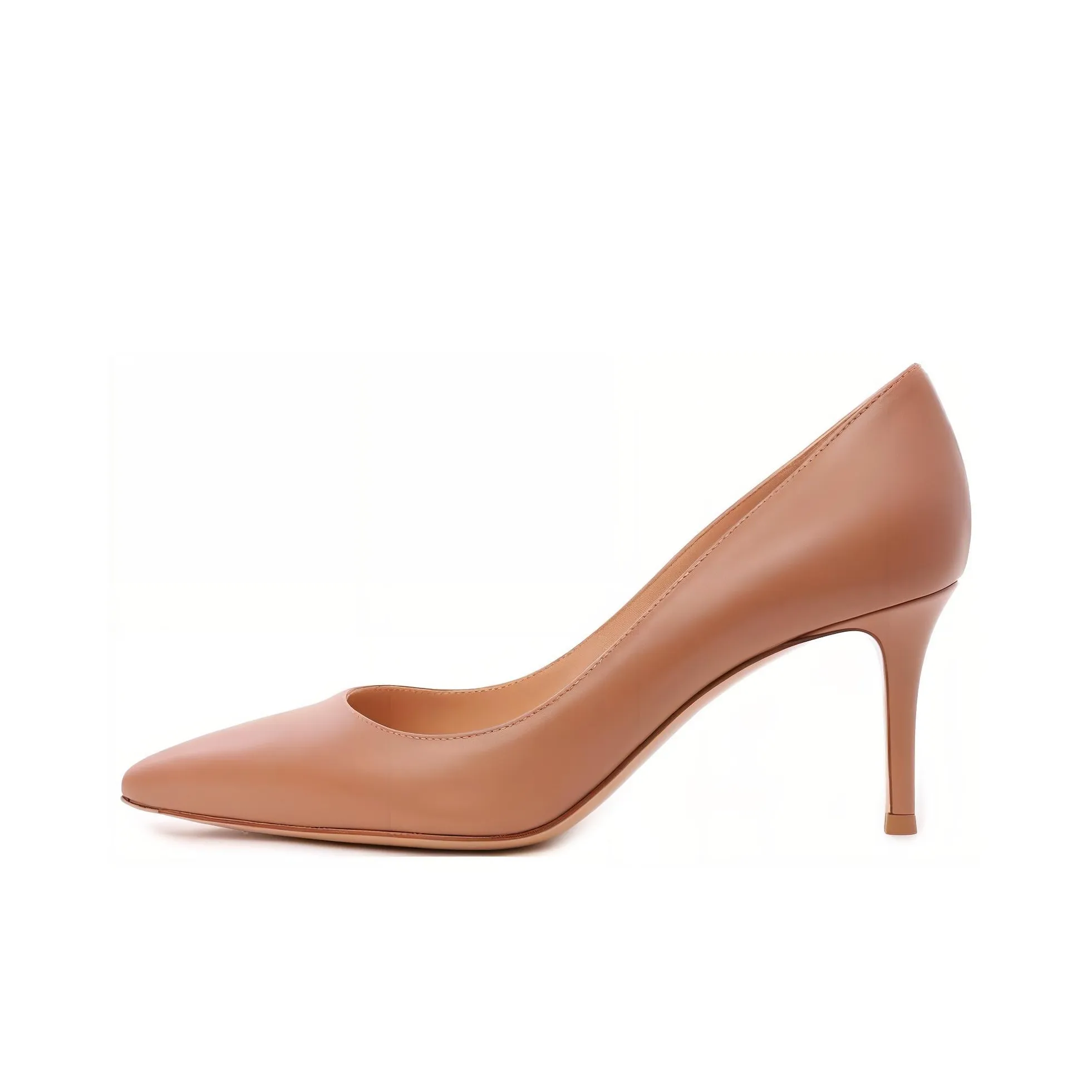 GIANVITO ROSSI Pointed-toe Leather Pumps