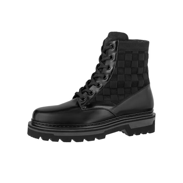 LOUIS VUITTON Ranger Ankle Boots Men Black