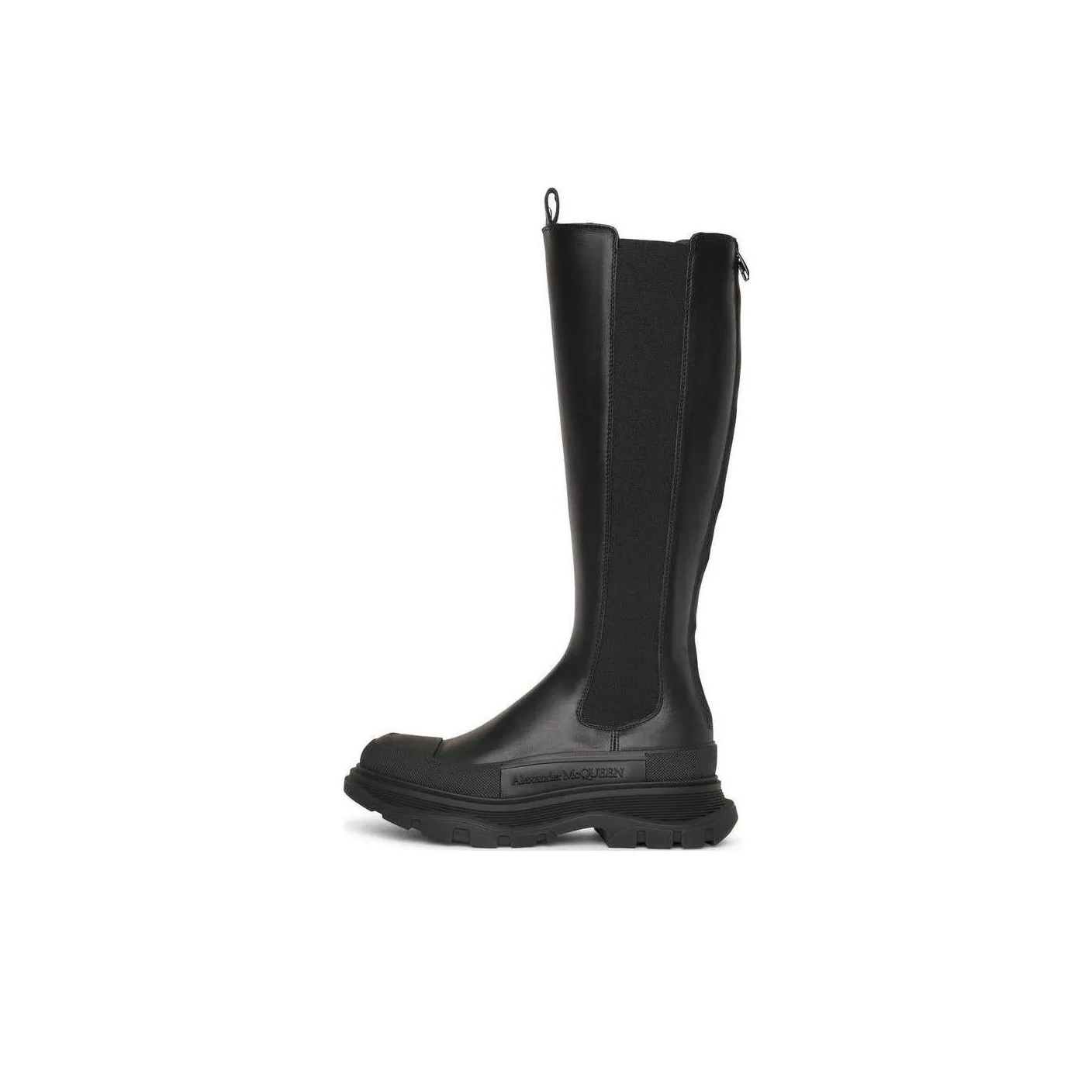Alexander McQueen Tread Slick Knee High Boot 'Black' Women's