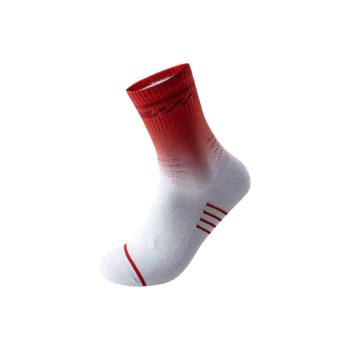 Anta Running Collection Running Socks Unisex 1 Pack Burning Orange/Pure White