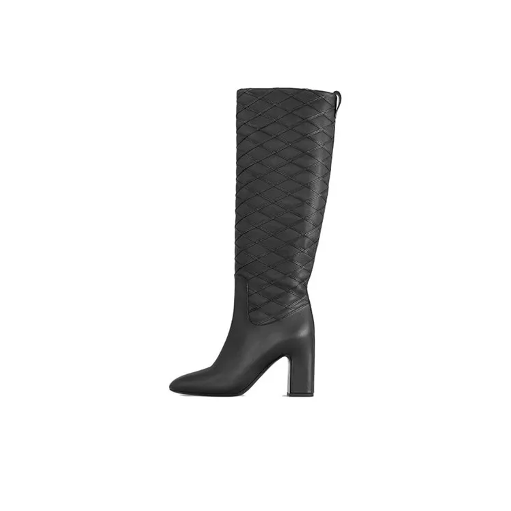 LOUIS VUITTON Donna Knee high Boots 8.5cm Women's Black