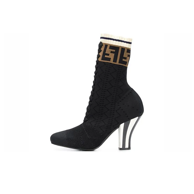 FENDI Ankle Boots 8.5cm Women's Black