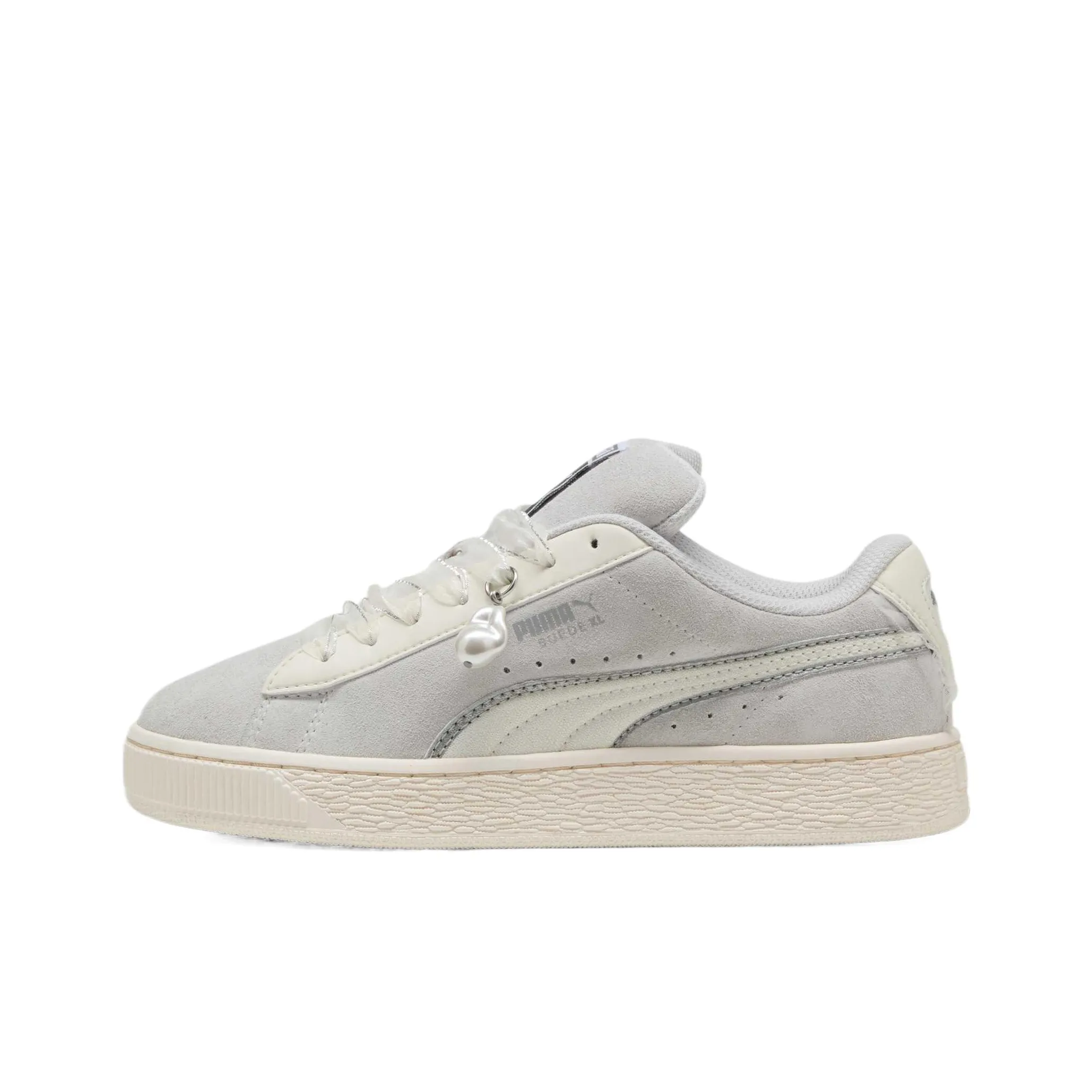 PUMA Suede XL Износостойкий и Легкий Низкий Топ Кроссовки для скейтбординга Женские Серые