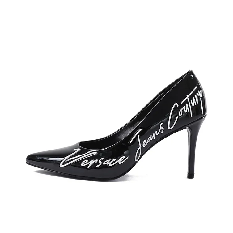 VERSACE JEANS Couture 90mm Faux-leather Pumps